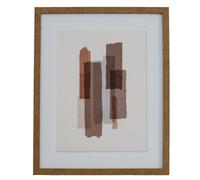 Hill Interiors Tydis Art Mounted In Wooden Frame - Wood - L2 X W40 X H50 Cm - Multi-Coloured