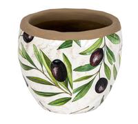 Hill Interiors Verdal Olive Small Decorative Planter For Indoor Outdoor Spaces