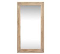 Hill Interiors Washed Wood Framed Mirror - Glass - L3 X W76 X H120 Cm - Brown