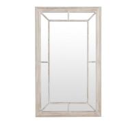 Hill Interiors Washed Wood Framed Window Mirror