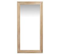 Hill Interiors Washed Wood Large Framed Mirror - Glass - L3 X W90 X H180 Cm - Brown