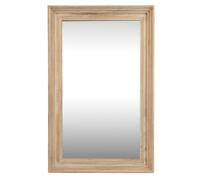 Hill Interiors Washed Wood Medium Framed Mirror - Glass - L3 X W80 X H150 Cm - Brown