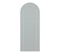 Hill Interiors White Large Arched Window Mirror