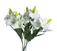 Hill Interiors White Lily Stem - White - 28cm