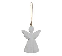 Hill Interiors White Washed Angel Christmas Hanging Dration White One Size
