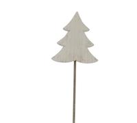 Hill Interiors White Washed Pine Tree Christmas Dration 44cm x 9cm x 12cm | Size: 44 cm x 9 cm x 12 cm Hill Interiors White 44 cm x 9 cm x 12 cm