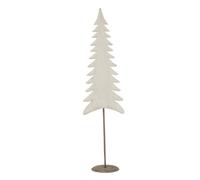 Hill Interiors White Washed Pine Tree Christmas Decoration White/black (53Cm X 12Cm X 13Cm)