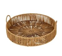 Hill Interiors Wicker Tray - Brown - One Size - Brown - 100% Mixed
