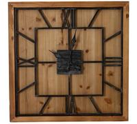 Hill Interiors Williston Square Large Wooden Wall Clock