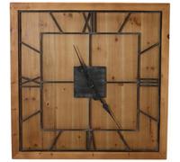 Hill Interiors Williston Square Wooden Wall Clock