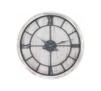 Hill Interiors Williston Wall Clock White/silver (60Cm X 5Cm X 60Cm)