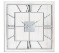 Hill Interiors Williston White Square Large Wall Clock