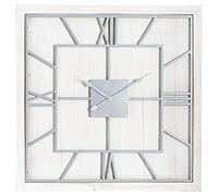 Hill Interiors Williston White Square Large Wall Clock