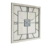 Hill Interiors Williston White Square Large Wall Clock