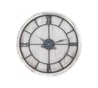 Hill Interiors Williston White Wall Clock, Mixed, 60 x 5 x 2.95 cm