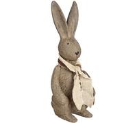 Hill Interiors Winter Bunny Rabbit Ornament Grey/ Washed Grey (Small)