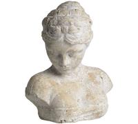 Hill Interiors Womans Head Icon Female Clical Bust Cream (H29.5 X W26 X D16.5Cm)