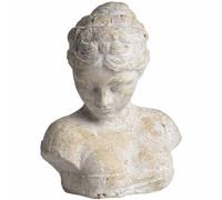 Hill Interiors Woman's Head Icon - Stone - L16 X W26 X H29 Cm - Cream
