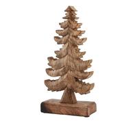 Hill Interiors Wooden Christmas Tree Decoration Brown (26Cm X 6Cm X 13Cm)