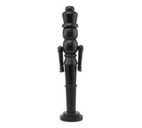 Hill Interiors Wooden Nutcracker Ornament Black (50Cm X 10Cm X 12Cm)