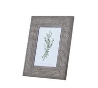 Hill Interiors Woven Photo Frame 5 X 7 - Wood - L1 X W21 X H26 Cm - Grey