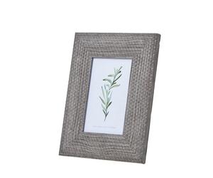Hill Interiors Woven Photo Frame Grey (26Cm X 1Cm X 21Cm)