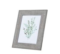 Hill Interiors Woven Photo Frame - Grey - Grey - 24cm x 1cm x 19cm