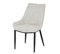 Hill Interiors Zephra Contemporary Dining Chair With Contoured Backrest