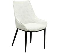 Hill Interiors Zephra Dining Chair - White - 88cm x 51cm x 54cm - White - 100% Mixed