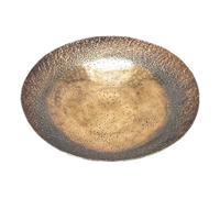 Hill Interiors Zine Medium Decorative Wall Art Plate - Metal - L50 X W50 X H10 Cm - Bronze