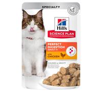 Hill's Science Plan Adult Perfect Digestion Wet Cat Multipack Chicken 12x85g