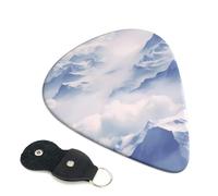 Hill Station Guitar Plectrums, 6 Guitar Plectrums, Double Sided Printing, For Acoustic Guitar, Bass, Ukulele, Electric Guitar (0.46 Mm 0.71 Mm 0.96 Mm)