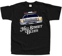 Hill Street Blues V4 Movie Poster DTG Print Men T Shirt S-5XL Black Classic Breathable T Shirt Casual Round Neck Easy Tee Comfortable Tees Black XL
