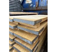 HILL TOP FABRICATIONS CO (1998) LTD - 5 Scaffolding Boards (4ft 4" Long and 9" Wide) with Blocks Underneath for Stability. Perfect for Scaffolding Tower. Suitable for Builders, DIY and Scaffolders.