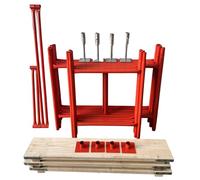 HILL TOP FABRICATIONS CO (1998) LTD - Scaffolding Tower with Boards & Adjustable Bases (16'6") Working Height 4x2'6 Base Size. Steel & Polyester Powder Coated (PPC) for A High Quality Durable Finish.