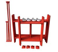 HILL TOP FABRICATIONS CO (1998) LTD - Scaffolding Tower with Castors (16'6") Working Height 4x2'6 Base Size. Steel & Polyester Powder Coated (PPC) for A High Quality Durable Finish.