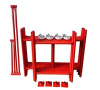 HILL TOP FABRICATIONS CO (1998) LTD - Scaffolding Tower with Castors 3.5 Meters (11'6") Working Height 4x2'6 Base Size. Steel & Polyester Powder Coated (PPC) for A High Quality Durable Finish.