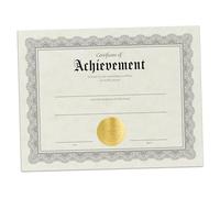 Hill Valley Greetings Certificate of Achievement - 30 Fill in Award Certificates with Gold Foil Embossed Seals