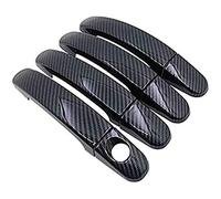 HILLAR 4pcs car Door Handle Cover,for Ford Transit Connect Wagon MK2 2013-2020 Gloss Black ABS-Carbon Fibre Door Covers Handles Handle Decal Frame Trim Protector