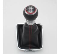 HILLAR Car Gear Stick Knob for VW for Golf Plus 2005 2006 2007 2008 2009 2010 2011 2012 2013 2014 5/6 Speed Car Gear Stick Shift Knob Leather Boot(B 5 Speed)