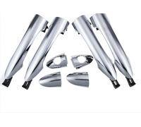 HILLAR Door Outer Handle for Kia for Picanto for Morning 2011-2016 Front Rear Left Right Driver Exterior Door Handle 826511Y000,826611Y000(Chrome Front Rear 4pcs)