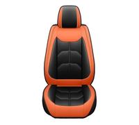 HILLAR For Jeep For Compass For Grand For Cherokee For Commander For Wrangler JK Front Row PU Leather Seat Cover 1 Piece Car Seat Cover(Black Orange)