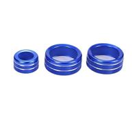 HILLAR Interior Trim Accessory for Toyota GR for Supra for MK5 A90 2019-2022 Air Conditioner Volume Knob Ring Accessories Car Central Control Knob Trim Car Interior(Blue)