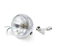HILLAR Motorcycle Headlight Universal Retro 5.75 Inch LED Motorcycle Headlights 12V Round Headlight Motorcycle LED Headlight Motorcycle Head Light(Bracket D)