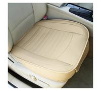 HILLAR PU Leather Anti Scratch Wrapped Car Seat Cushion Auto Seat Protector With Storage Pocket Car Seat Cover(1*BEIGE front)