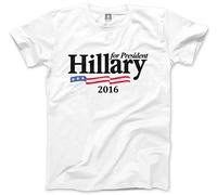 Hillary for President 2016 America Men's Unisex T-Shirt - White Large