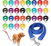 Hillban 36 Pcs Dog Leash Bulk 5 ft Multicolored Puppy Training Leash Slip Pet Traction Nylon Rope for Small Medium Dogs Agility, Yard, Camping, Backyard Play(12 Colors)