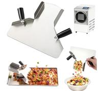 Hillban Freeze Dryer Scoop with Double Handle, Stainless Steel Food Scoop Compatible with Harvest Right Trays, Freeze Dryer Accessories, Quick Fill Tool for Popcorn, French Fries, Skittles, Snacks