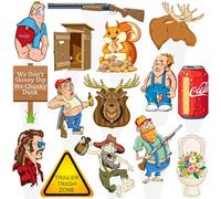 Hillbilly Cupcake Toppers Trailer Trash Party Decorations Trailer Trash Cake Decorations Southern Mullet Man Cupcake Picks for Funny Chunky Dunk Party Supplies