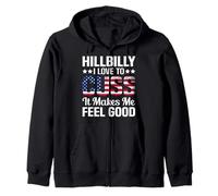 Hillbilly Hats for Men Hillbilly Party Decorations Hillbilly Zip Hoodie